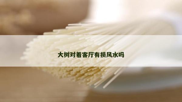 大樹對著客廳有損風水嗎