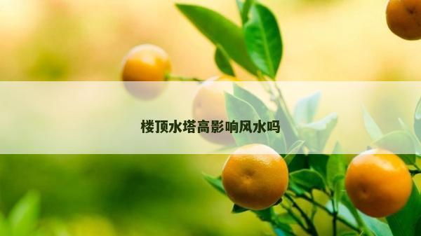 樓頂水塔高影響風水嗎