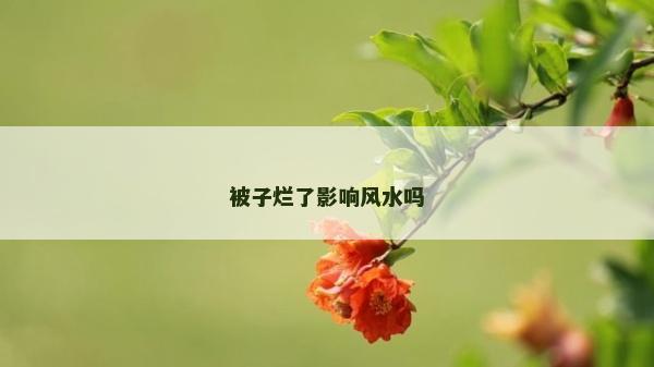 被子爛了影響風水嗎