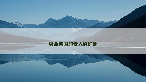 男命有國印貴人的好處 男命有國印貴人的好處