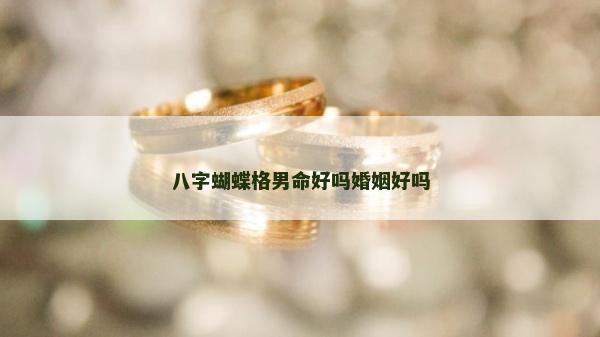 八字蝴蝶格男命好嗎婚姻好嗎