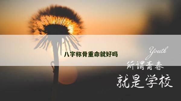 八字稱骨重命就好嗎