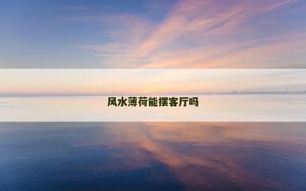 風水薄荷能擺客廳嗎