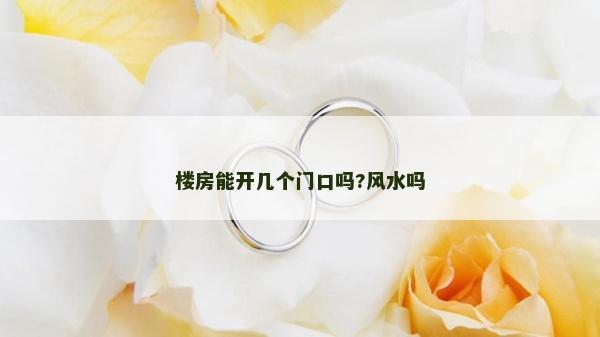 樓房能開幾個門口嗎?風水嗎