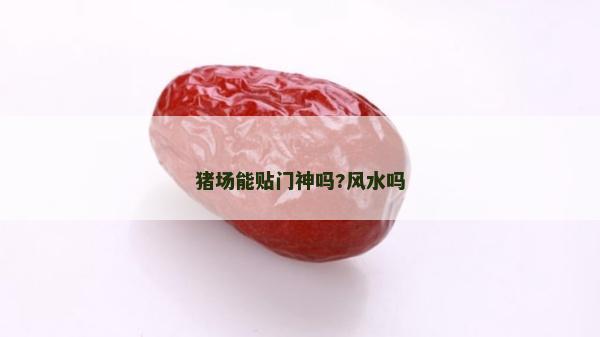 豬場能貼門神嗎?風(fēng)水嗎