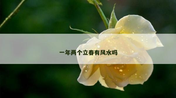 一年兩個立春有風水嗎