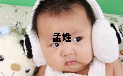 孟姓有創意的男孩名字