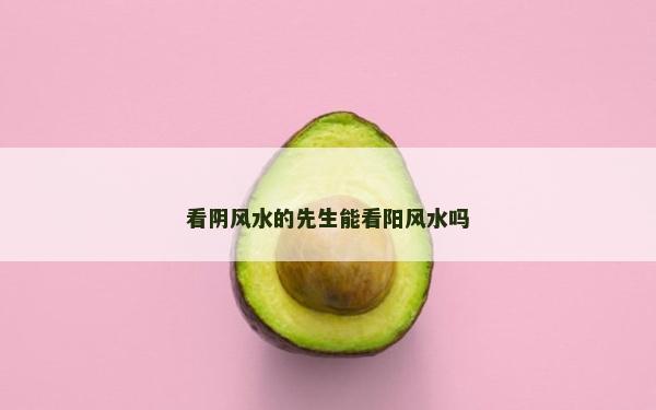 看陰風(fēng)水的先生能看陽(yáng)風(fēng)水嗎