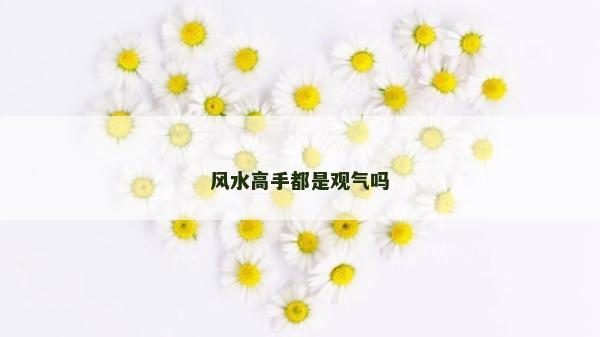 風水高手都是觀氣嗎