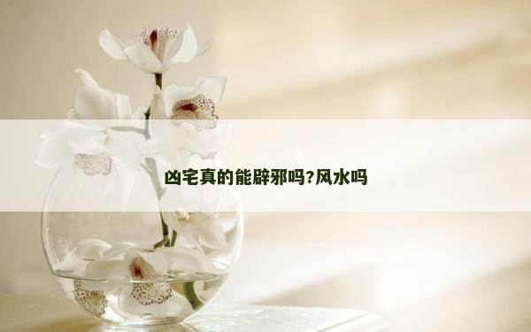 兇宅真的能辟邪嗎?風(fēng)水嗎