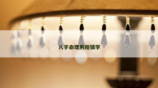 八字命理陰陽鎮學