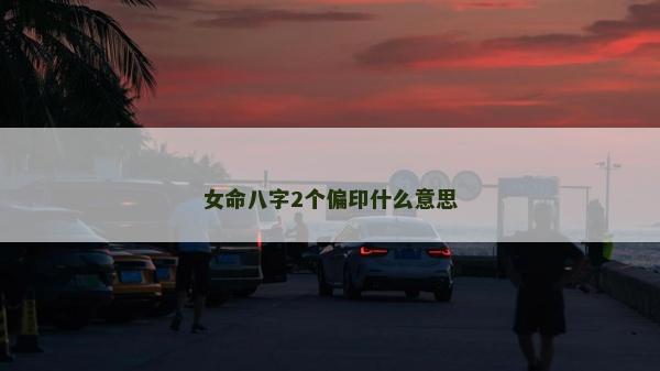 女命八字2個偏印什么意思 女命八字2個偏印什么意思