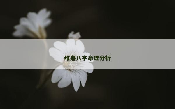 維嘉八字命理分析 維嘉八字命理分析