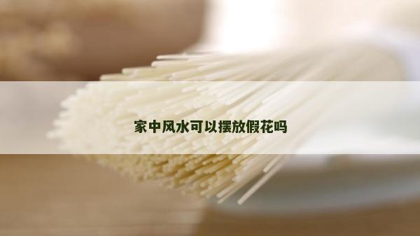 家中風水可以擺放假花嗎
