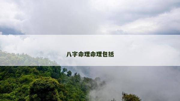 八字命理命理包括