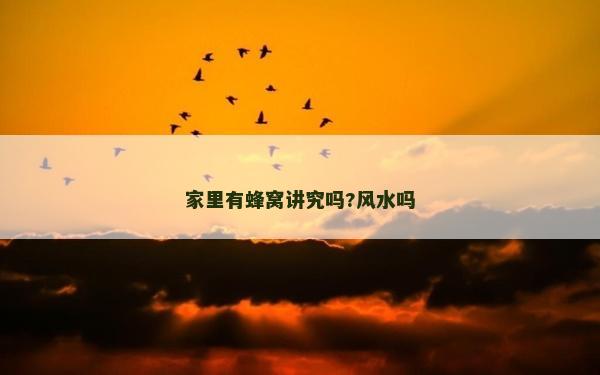 家里有蜂窩講究嗎?風水嗎 家里有蜂窩講究嗎?風水嗎