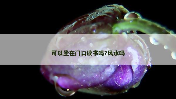 可以坐在門口讀書嗎?風(fēng)水嗎