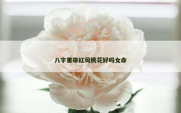八字里帶紅鶯桃花好嗎女命