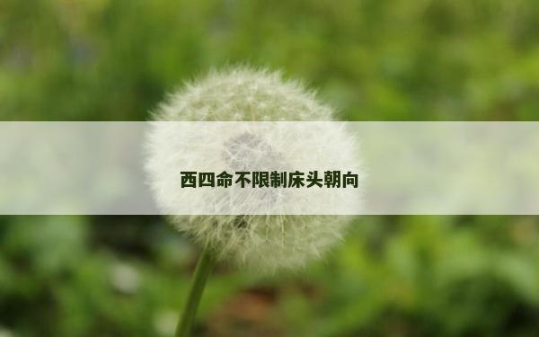 西四命不限制床頭朝向