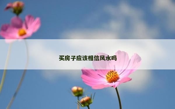 買房子應該相信風水嗎