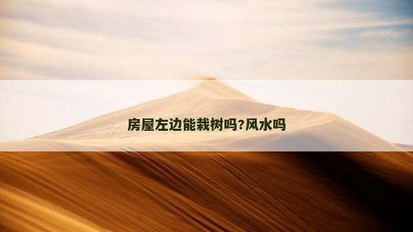 房屋左邊能栽樹嗎?風水嗎