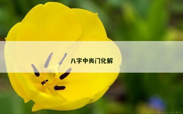 八字中喪門化解