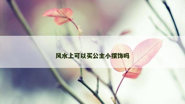 風水上可以買公主小擺飾嗎