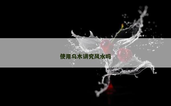使用烏木講究風(fēng)水嗎