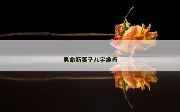 男命斷妻子八字準(zhǔn)嗎