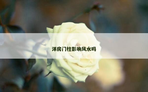 洋房門柱影響風水嗎