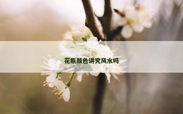 花瓶顏色講究風(fēng)水嗎