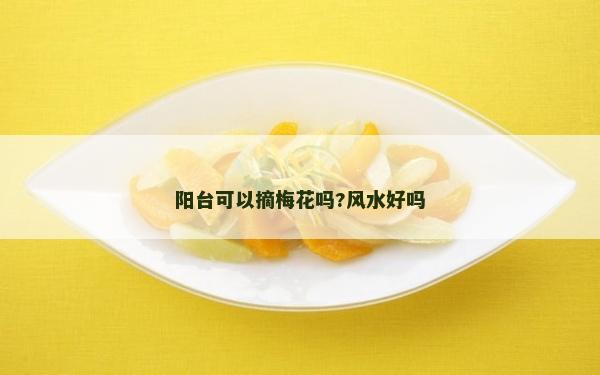 陽臺可以摘梅花嗎?風水好嗎