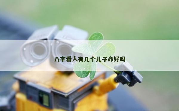 八字看人有幾個兒子命好嗎