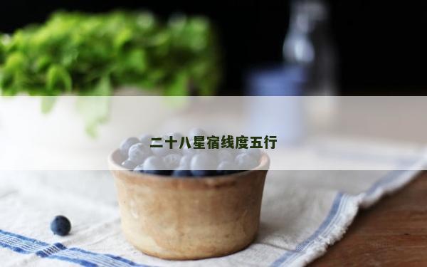 二十八星宿線度五行