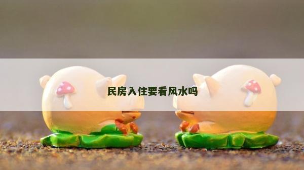 民房入住要看風(fēng)水嗎
