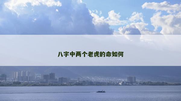 八字中兩個老虎的命如何