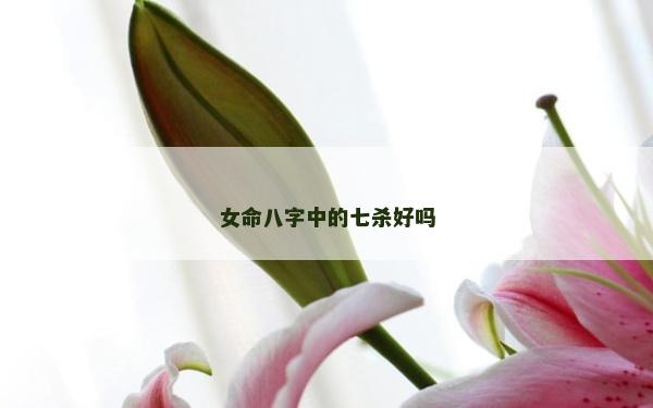 女命八字中的七殺好嗎
