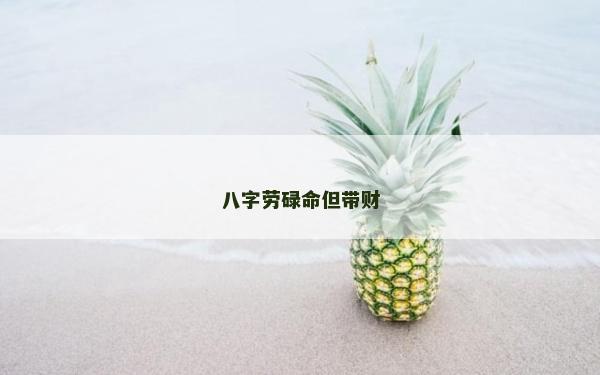 八字勞碌命但帶財(cái)