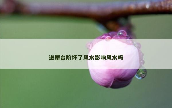 進(jìn)屋臺(tái)階壞了風(fēng)水影響風(fēng)水嗎