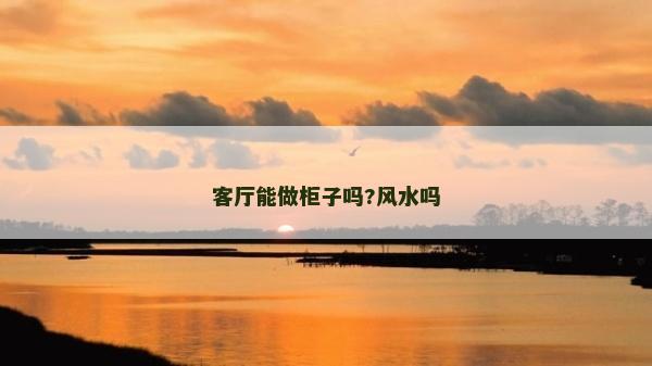 客廳能做柜子嗎?風水嗎