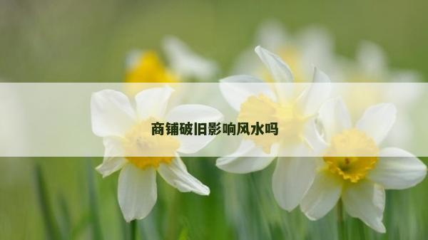 商鋪破舊影響風水嗎