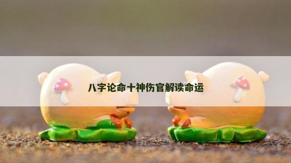 八字論命十神傷官解讀命運