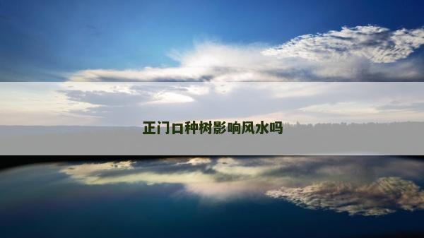 正門口種樹影響風(fēng)水嗎