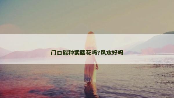 門口能種紫藤花嗎?風水好嗎