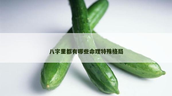 八字里都有哪些命理特殊格局 八字里都有哪些命理特殊格局