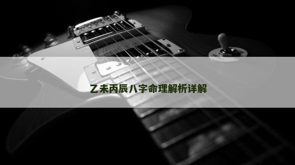 乙未丙辰八字命理解析詳解