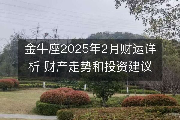 金牛座2025年2月財運詳析 財產走勢和投資建議